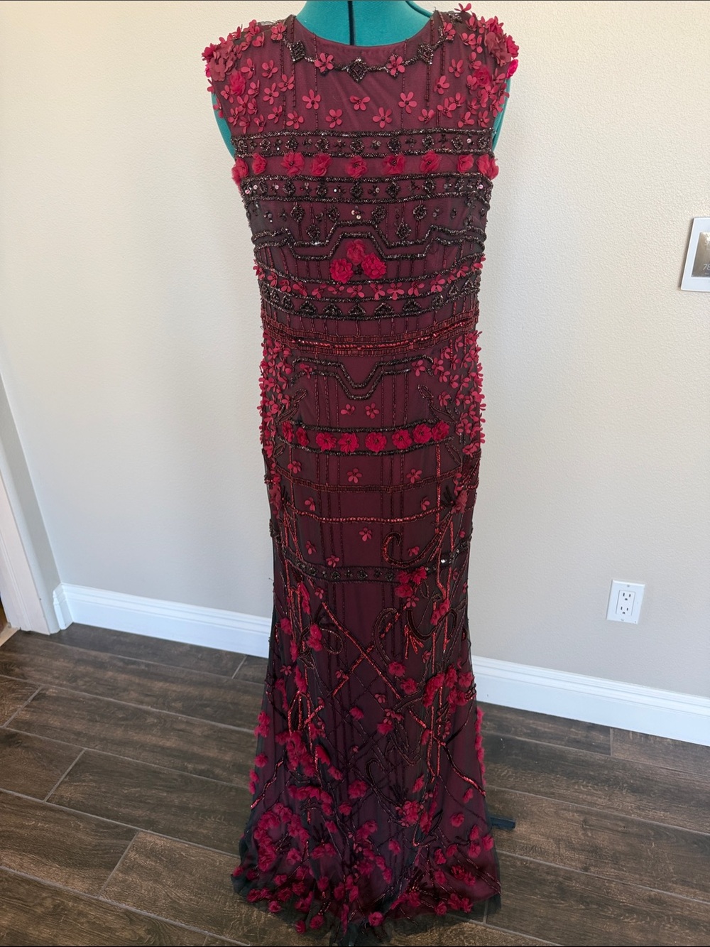 Theia Red Cocktail Dress with Branded Label
